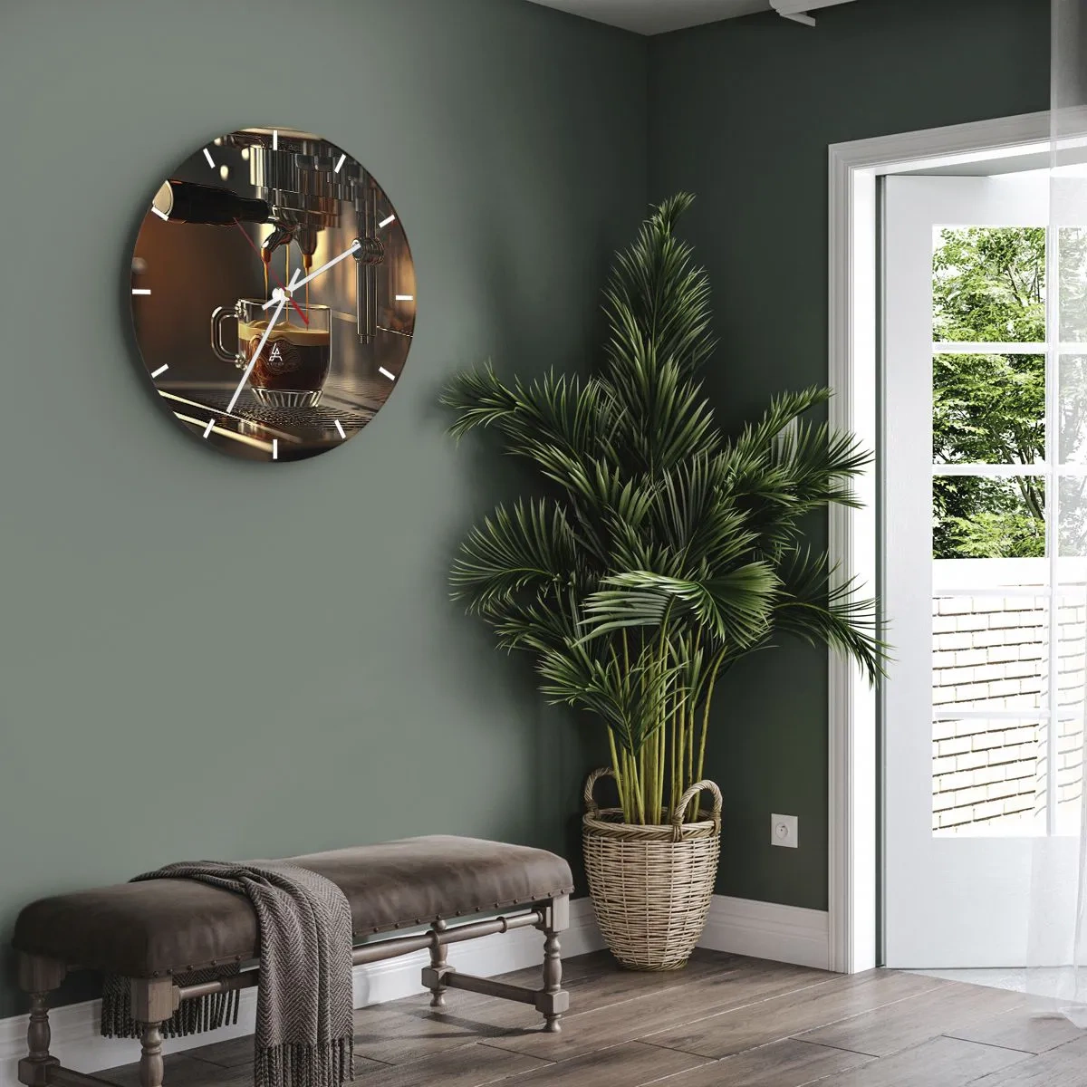 Wandklok - Klok - Een sensuele mix - 40x40 cm