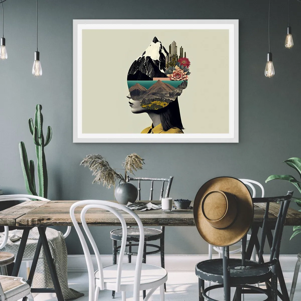 Poster in een witte lijst - Vrouw – altijd een mysterie - 70x50 cm