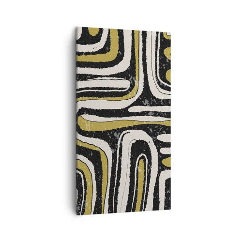 Schilderen op canvas - Compositie: wegen en steegjes - 45x80 cm