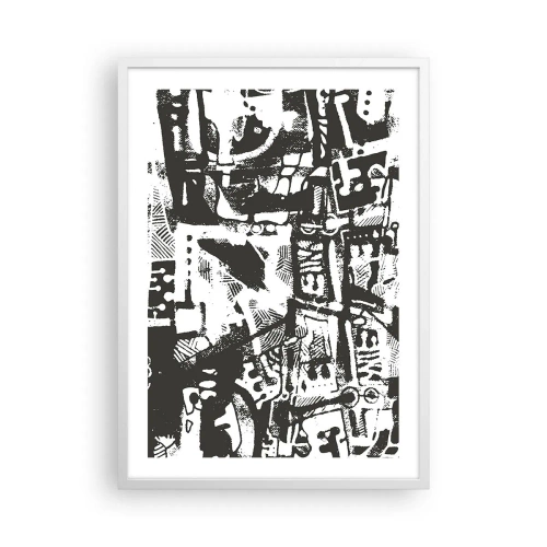 Poster in een witte lijst - Orde of chaos? - 50x70 cm