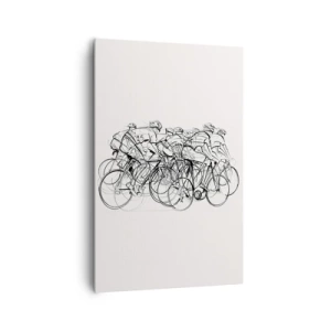 Schilderen op canvas - Samen als team - 80x120 cm