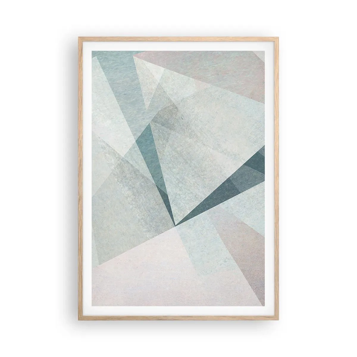 Een poster in een licht eiken lijst - Makkelijk maar dynamisch - 70x100 cm