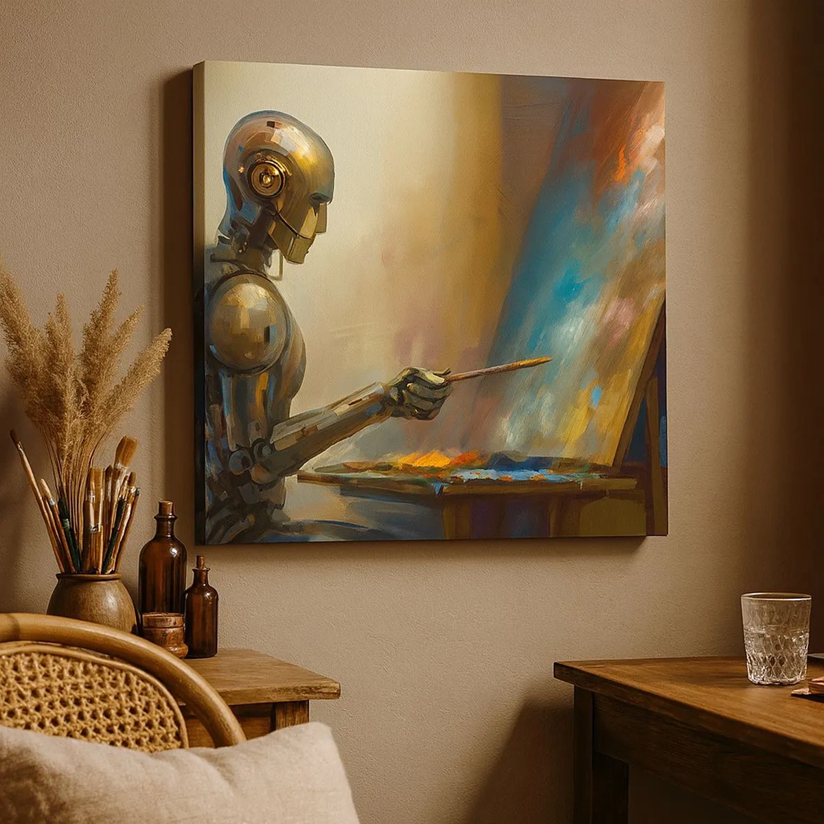 Schilderen op canvas - De kunst van de toekomst - 30x30 cm