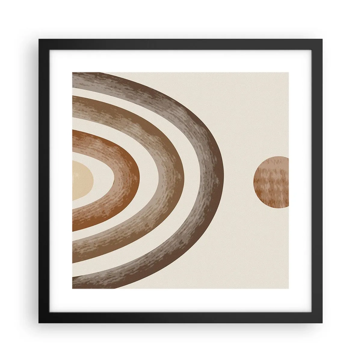 Poster in een zwarte lijst - In een sterrenstelsel ver, ver weg - 40x40 cm