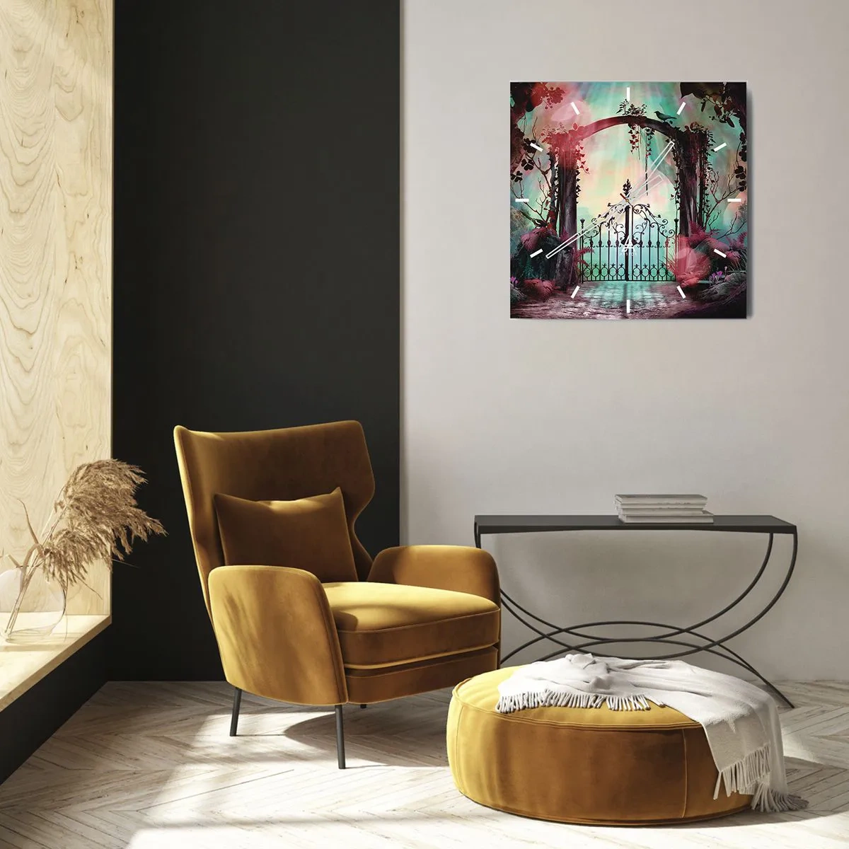 Wandklok - Klok - Geheime Tuin - 30x30 cm