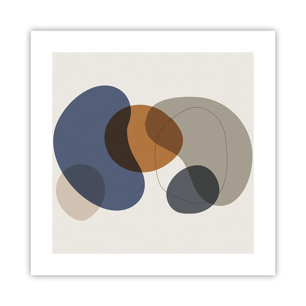 Poster - Kleur druppels - 40x40 cm