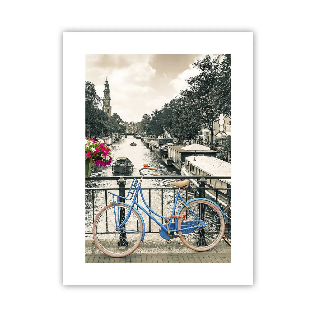 Poster - De kleuren van de Amsterdamse straat - 30x40 cm