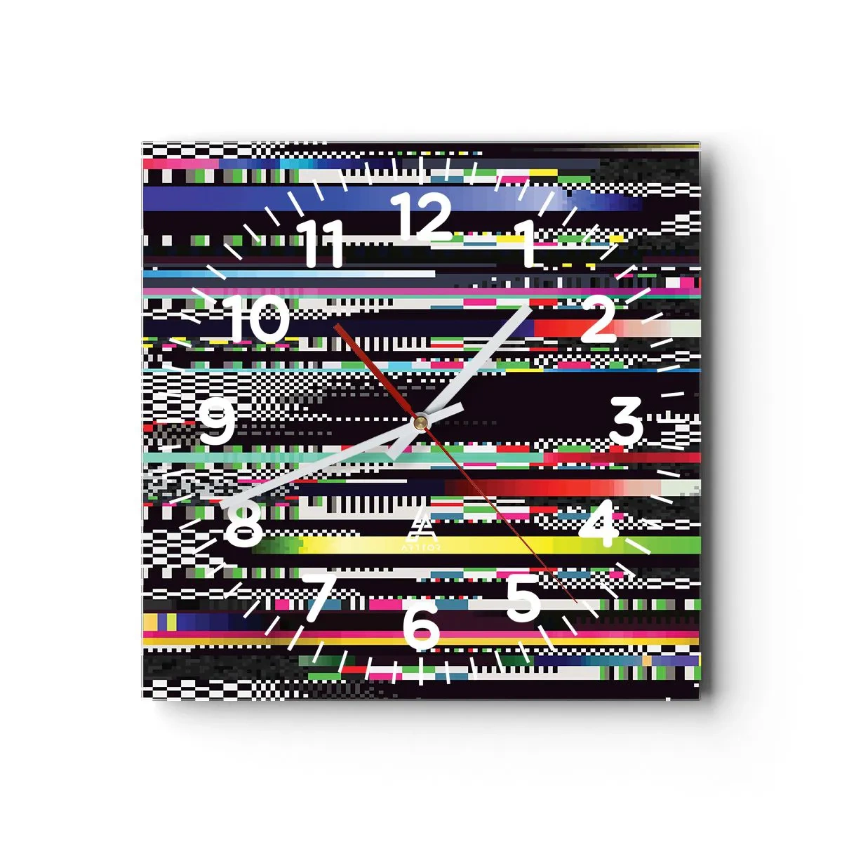 Wandklok - Klok - Het controlebeeld van de werkelijkheid - 40x40 cm