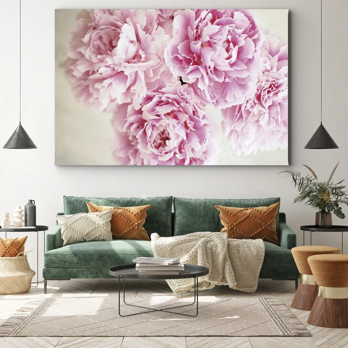 Schilderen op canvas - In roze glamour - 100x70 cm