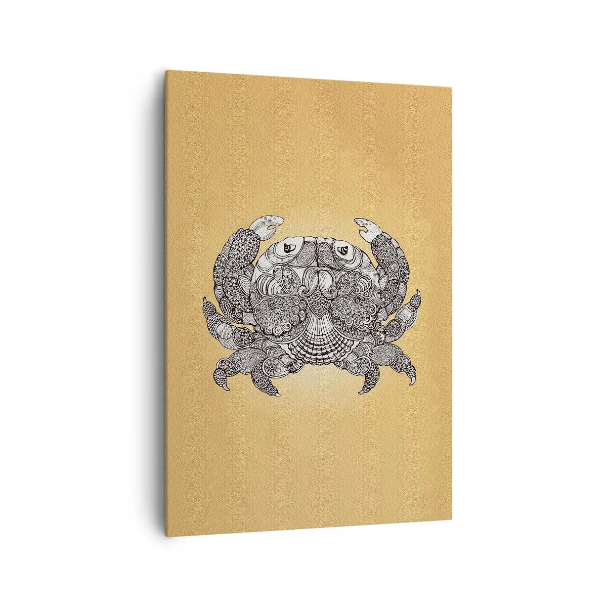 Schilderen op canvas - Verhalen van meneer Krabs - 70x100 cm