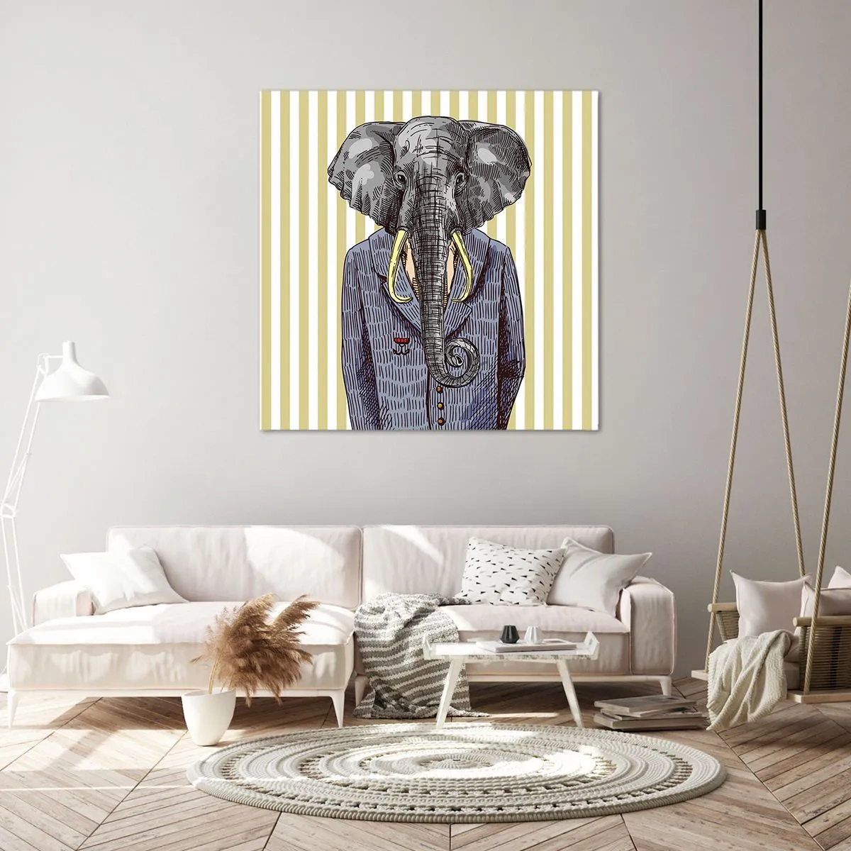 Schilderen op canvas - Elegant van nature - 60x60 cm