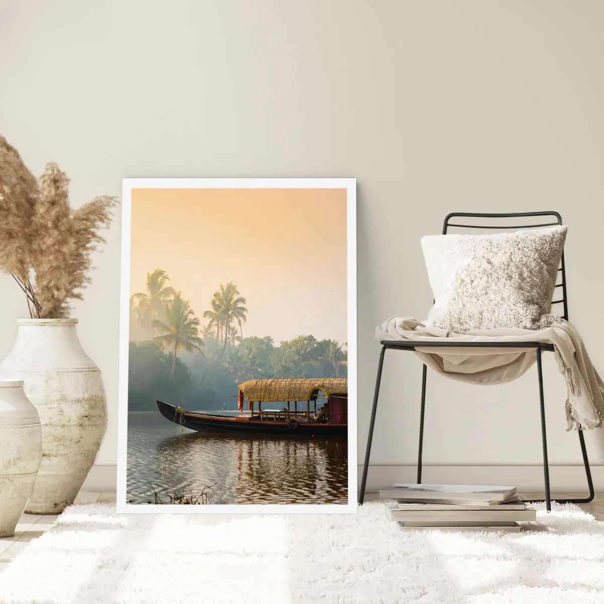 Poster - Huis aan de rivier - 70x100 cm