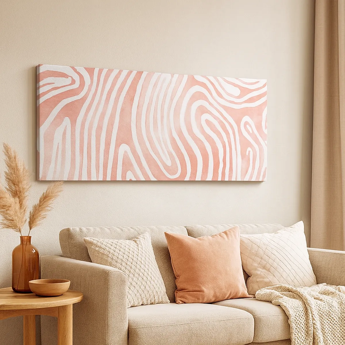 Schilderen op canvas - In het koraallabyrint - 30x30 cm