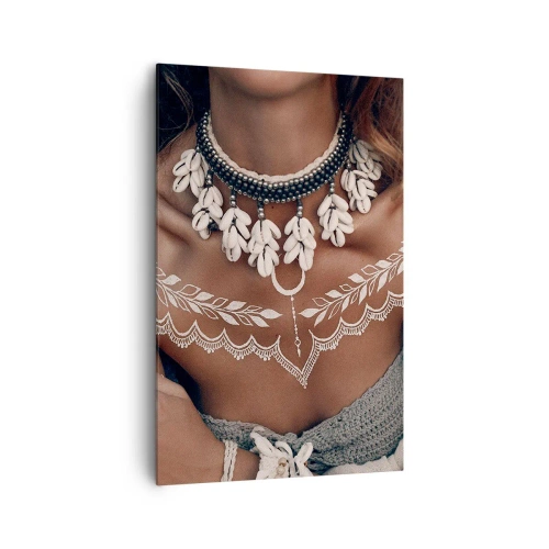Schilderen op canvas - Talismannen, rituelen van vrouwelijkheid - 80x120 cm