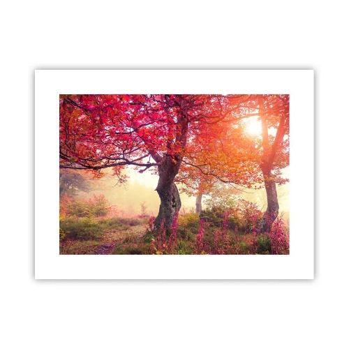 Poster - Bloeiende razernij - 40x30 cm