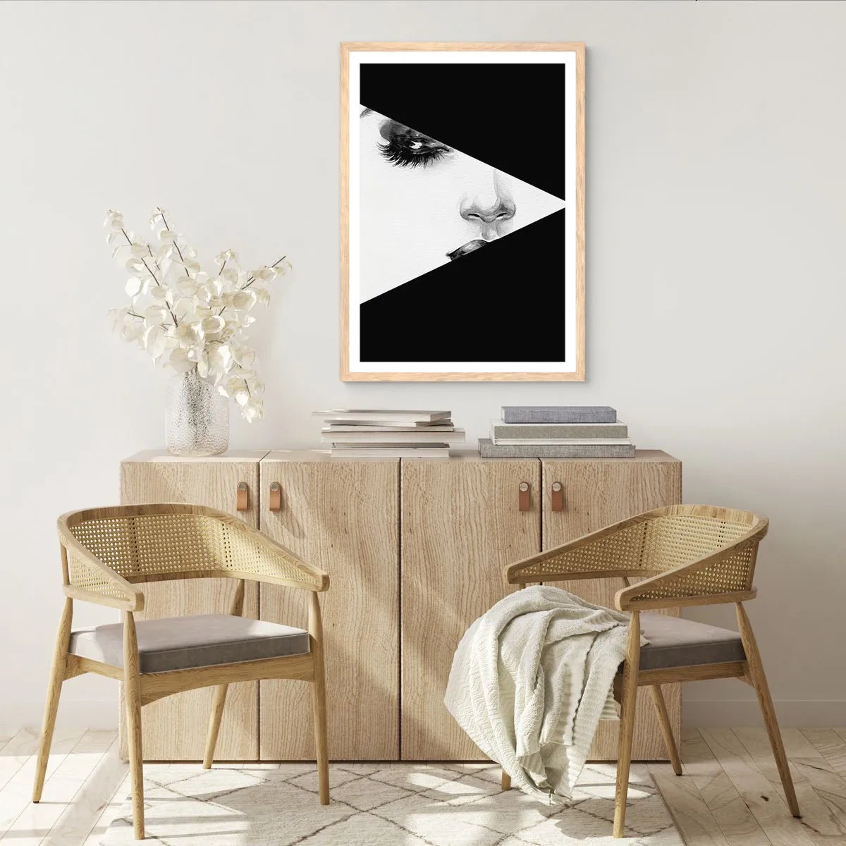 Een poster in een licht eiken lijst - Altijd niet ontdekt - 70x100 cm