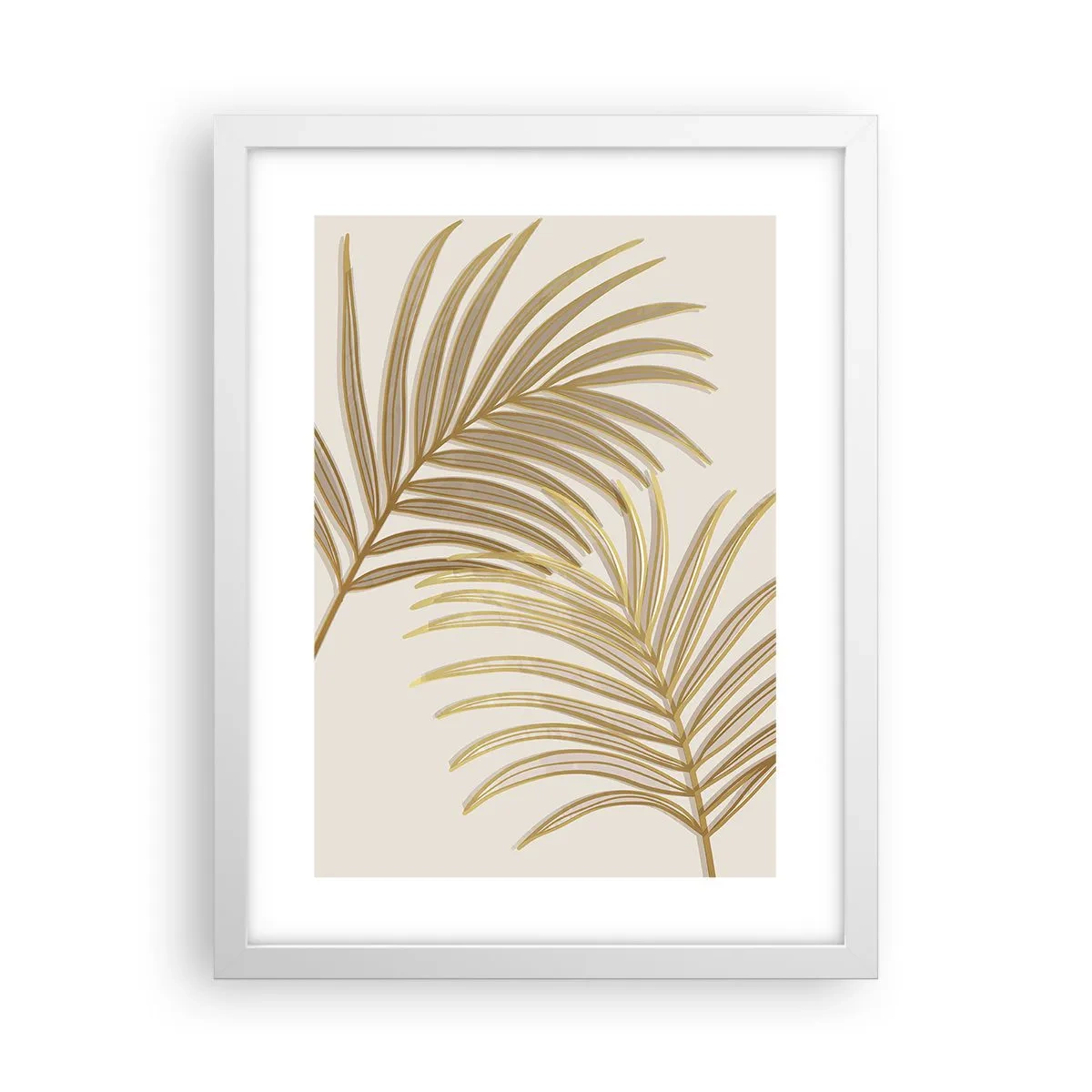 Poster in een witte lijst - Gouden Palm! - 30x40 cm