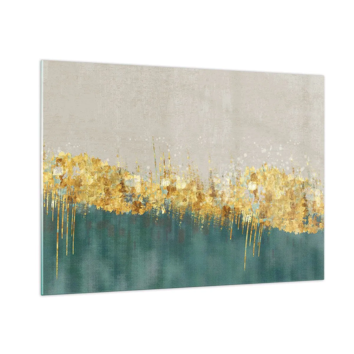 Schilderen op glas - De gouden rand - 100x70 cm