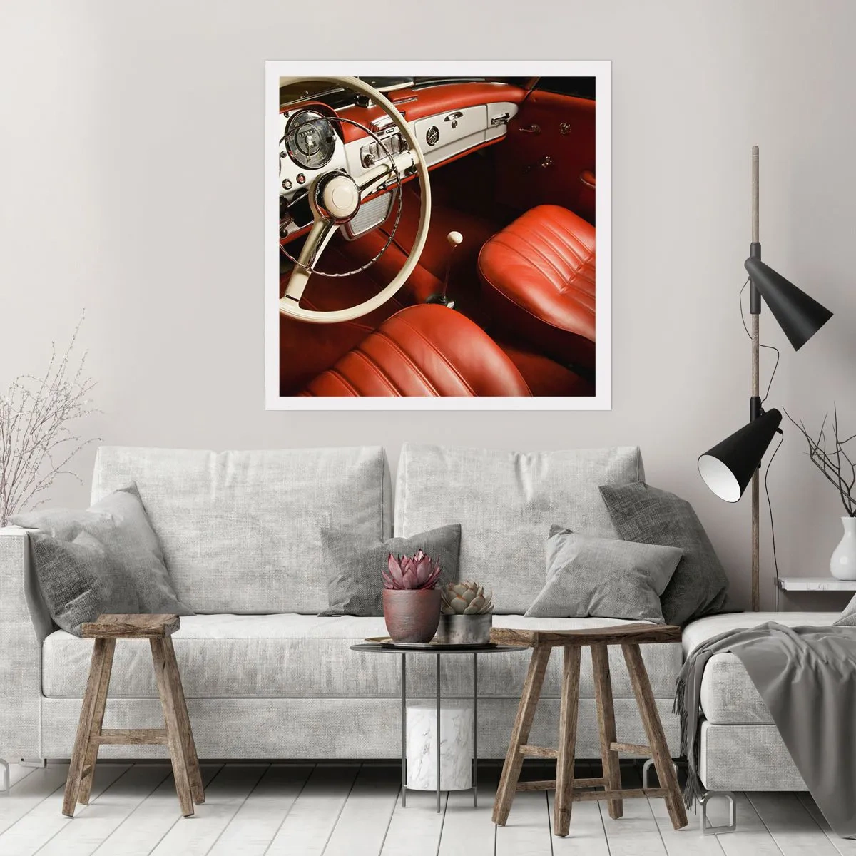 Poster - Vintage luxe - 30x30 cm