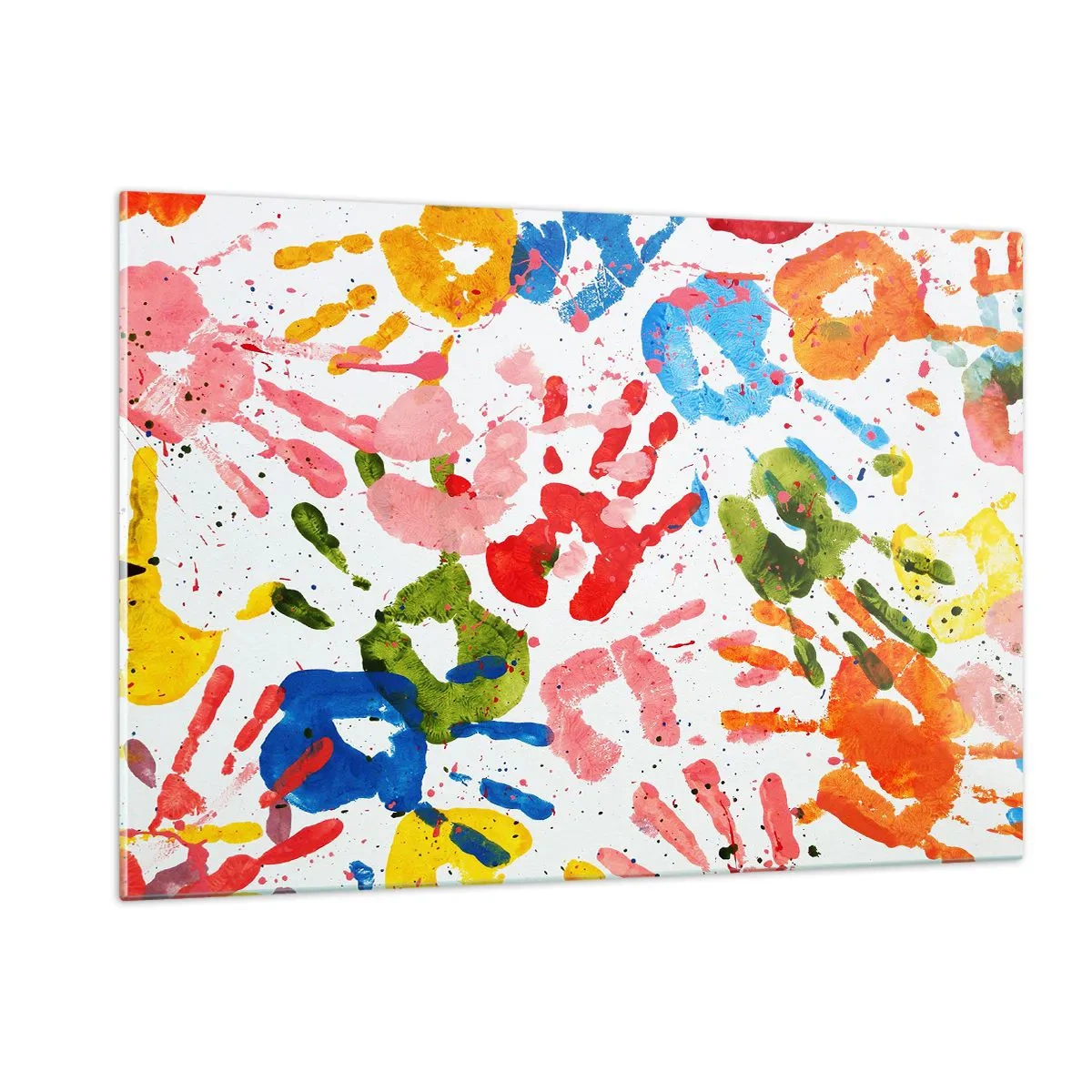 Schilderen op glas - Volg de voetstappen - 120x80 cm