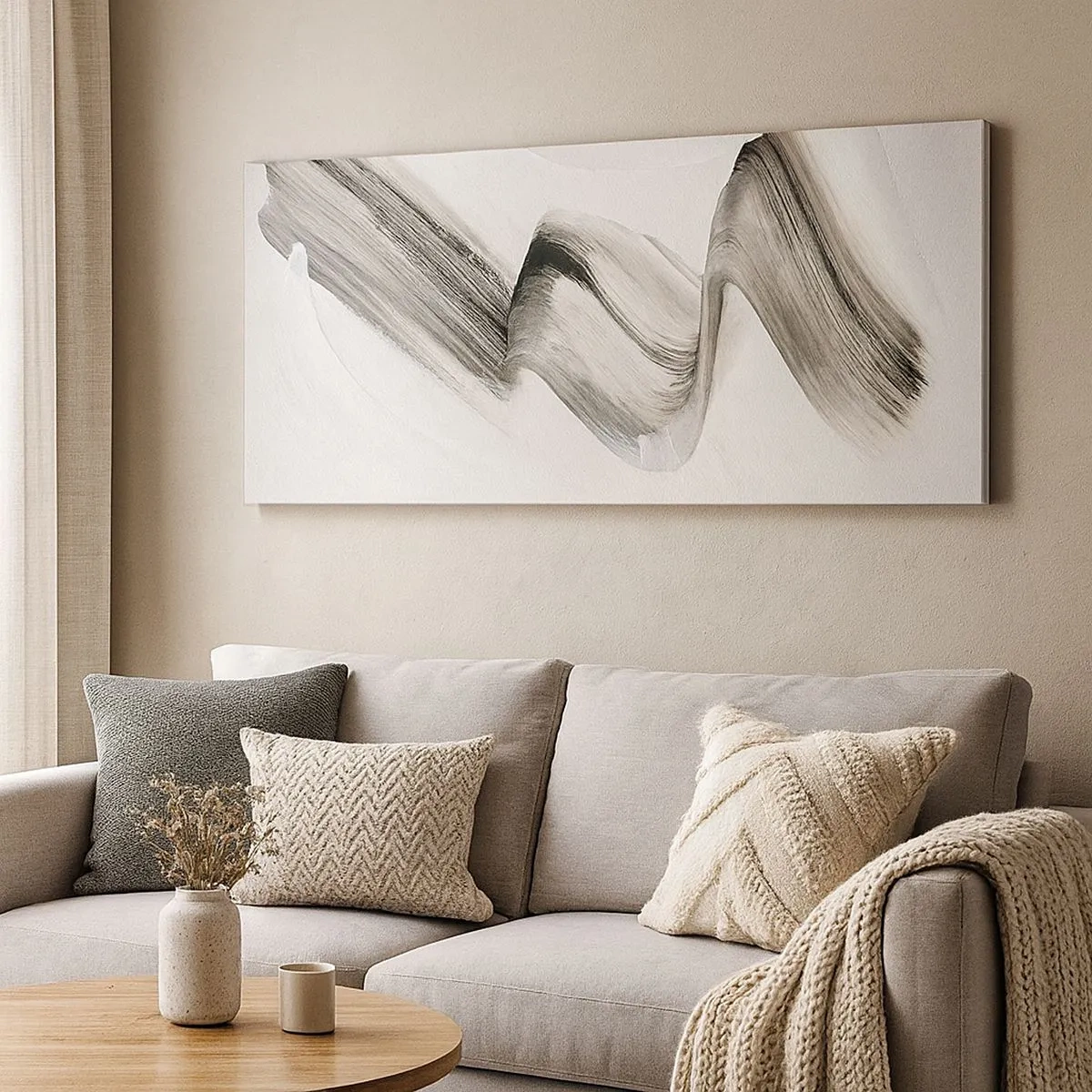 Schilderen op canvas - Terloops voor de lol - 100x40 cm