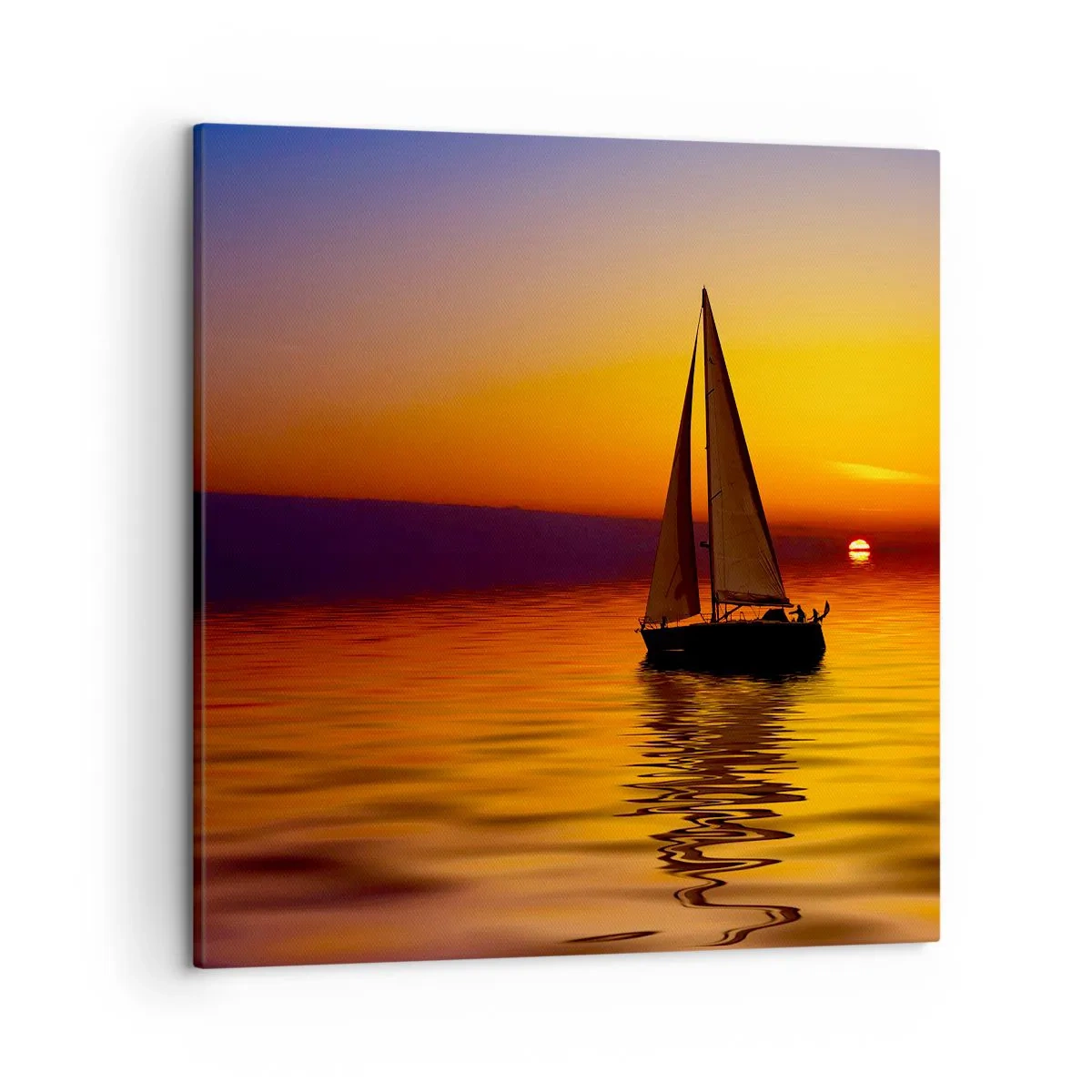 Schilderen op canvas - Hoe stil is het hier in de schemering... - 50x50 cm