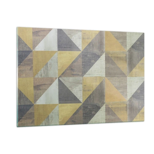 Schilderen op glas - Op de hoek van de driehoek - 120x80 cm