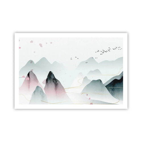 Poster - Over de toppen - 91x61 cm