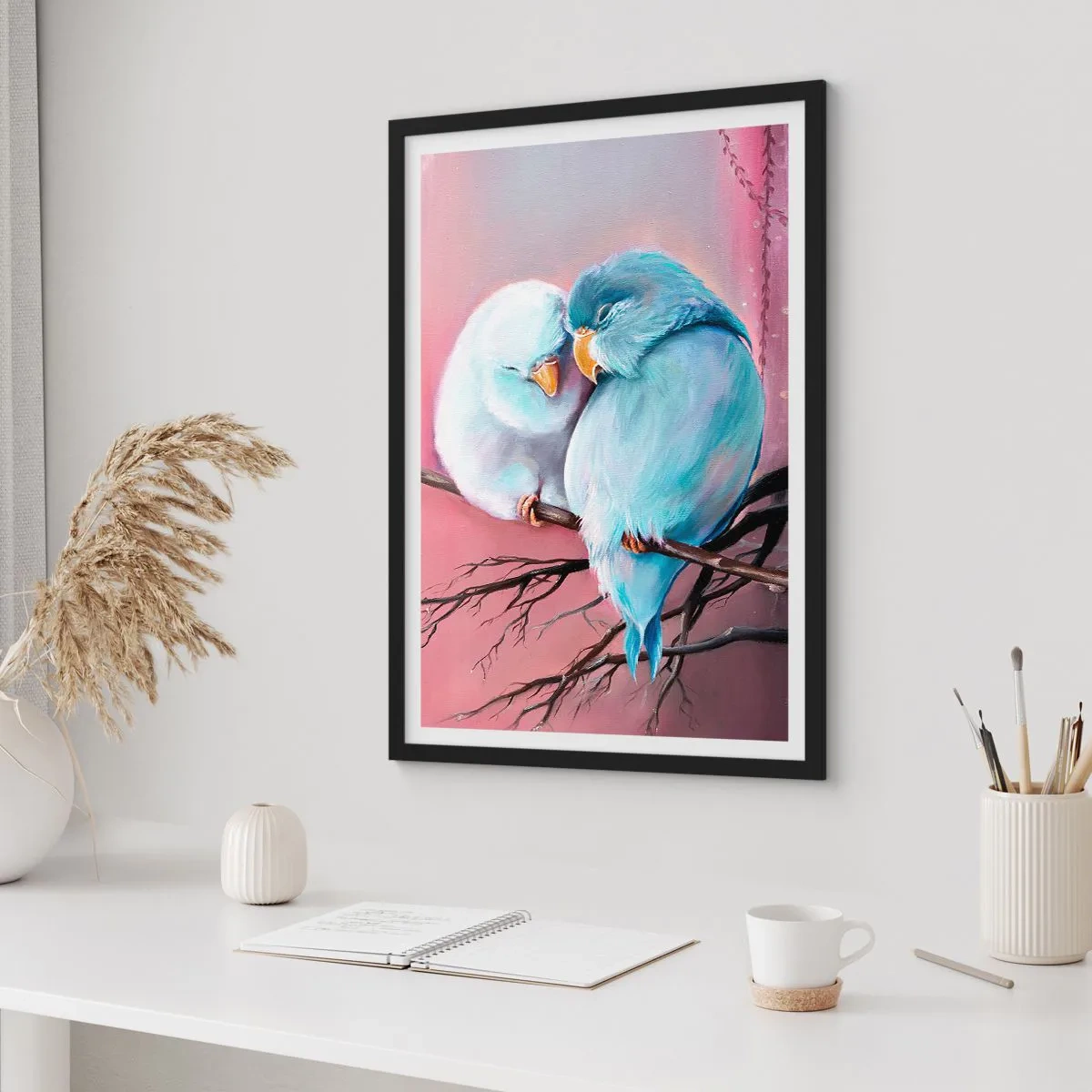 Poster in een zwarte lijst - Wat kan ik hier toevoegen? ... - 40x50 cm