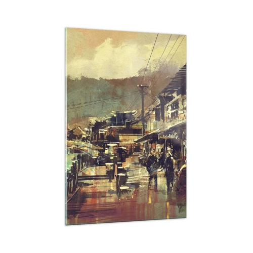 Schilderen op glas - Het leven als een rijkdom aan grijs - 70x100 cm