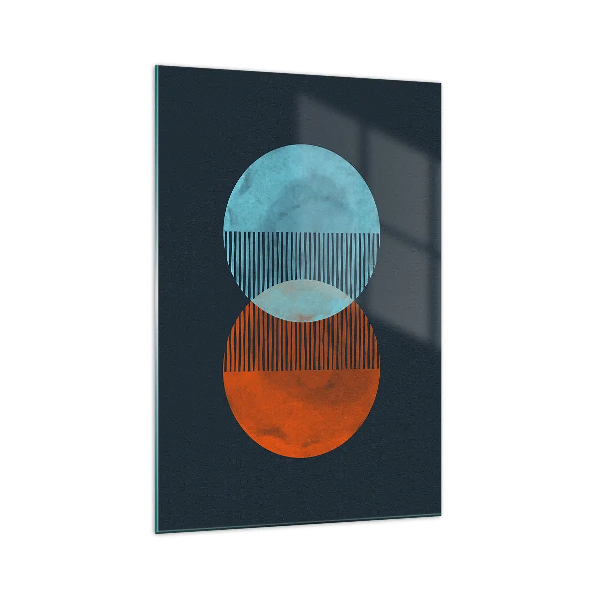 Schilderen op glas - Astronomische fantasie - 70x100 cm