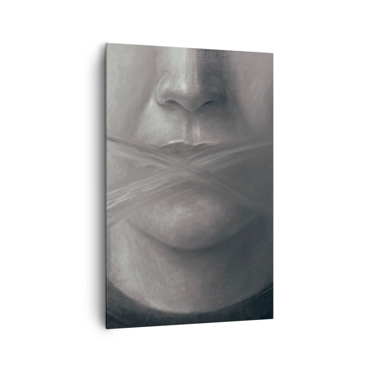 Schilderen op canvas - Zonder een woord - 80x120 cm