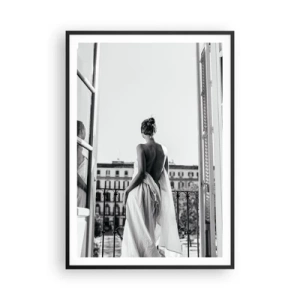 Poster in een zwarte lijst - De zintuigen wakker maken - 70x100 cm