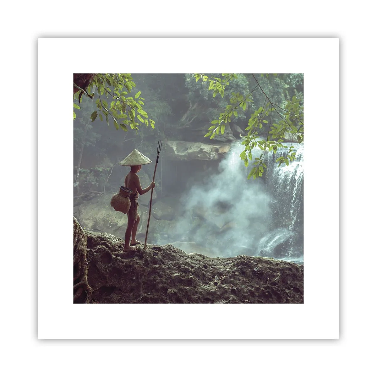 Poster - Bevriend met de natuur - 30x30 cm