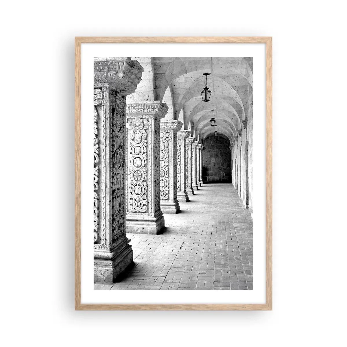 Een poster in een licht eiken lijst - En waar naar toe….? - 50x70 cm