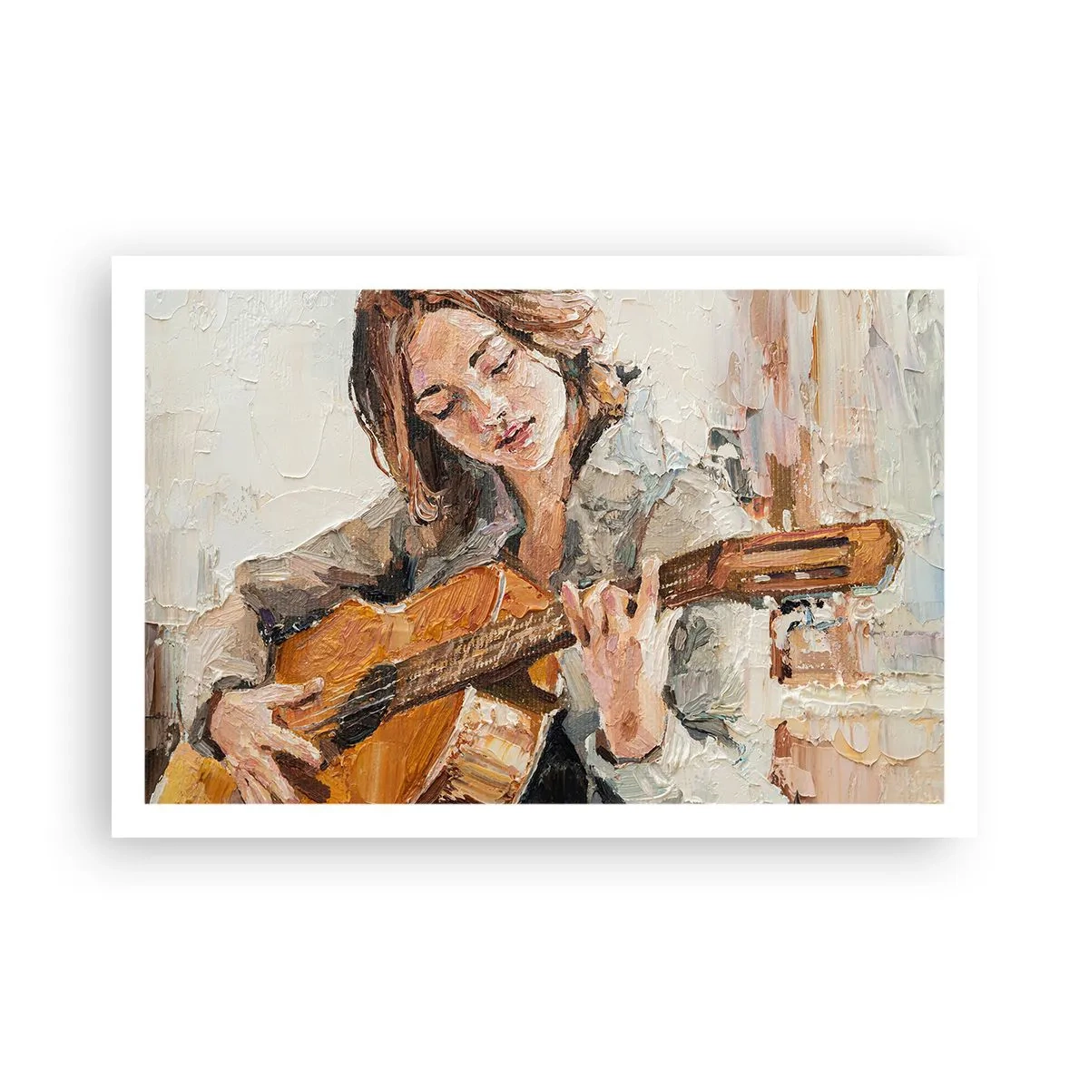 Poster - Concerto voor gitaar en een meisjeshart - 91x61 cm