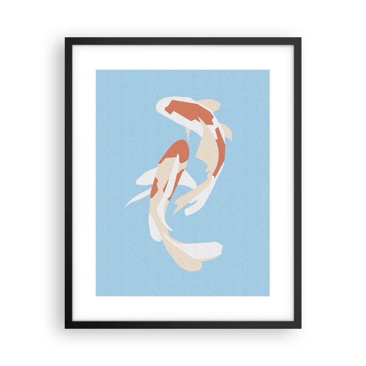 Poster in een zwarte lijst - Spontaan synchroonzwemmen - 40x50 cm