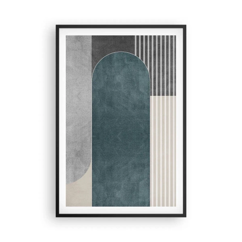 Poster in een zwarte lijst - Compositie op niveau - 61x91 cm