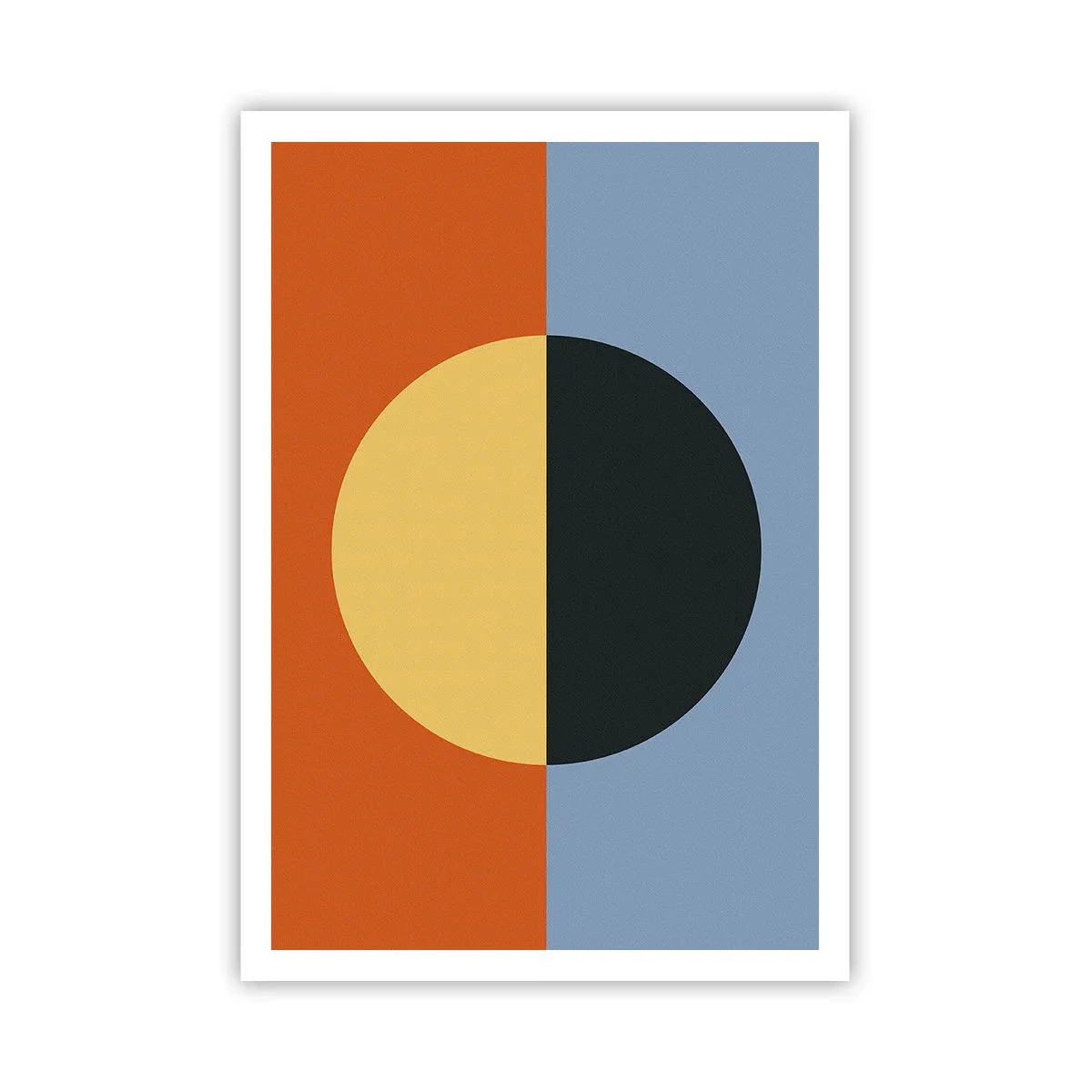 Poster - Een compositie van warmte en koelte - 70x100 cm