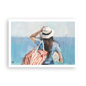 Poster - Welkom bij je vakantie - 100x70 cm
