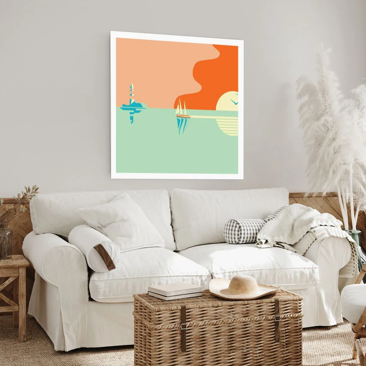 Poster - Het perfecte zeelandschap - 40x40 cm