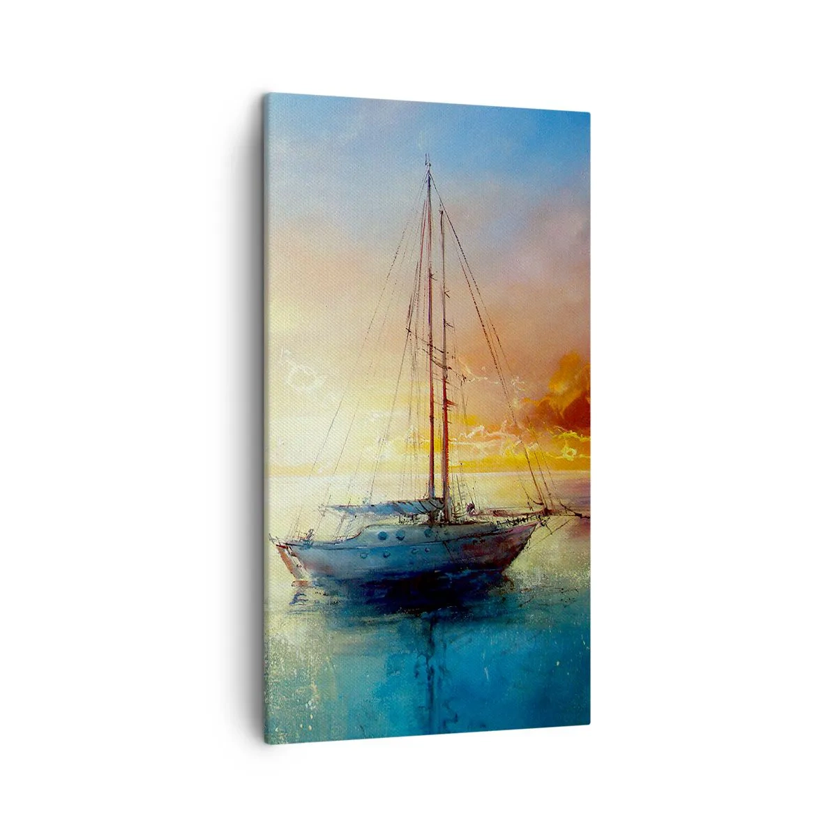 Schilderen op canvas - In een gouden baai - 45x80 cm