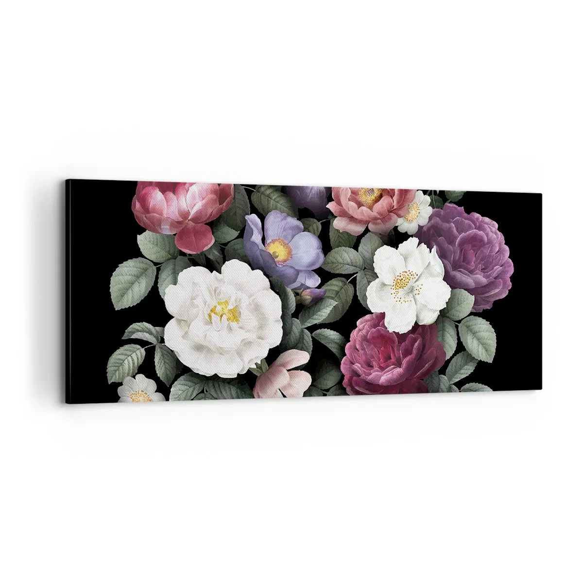 Schilderen op canvas - Uit de Engelse tuin - 100x40 cm