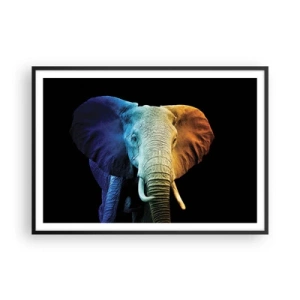 Poster in een zwarte lijst - Excentriek, niet raar - 100x70 cm