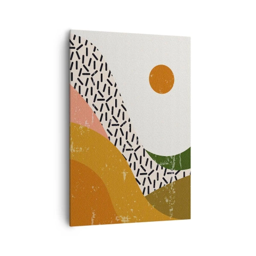 Schilderen op canvas - Zonne-abstractie - 70x100 cm