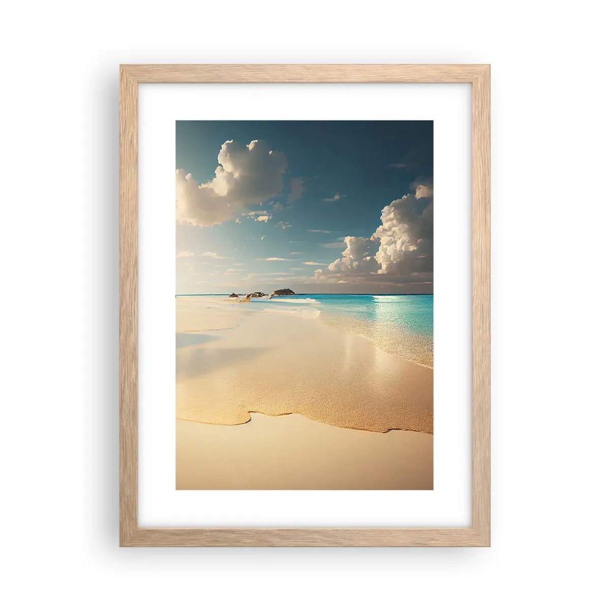 Een poster in een licht eiken lijst - Een droomdag - 30x40 cm