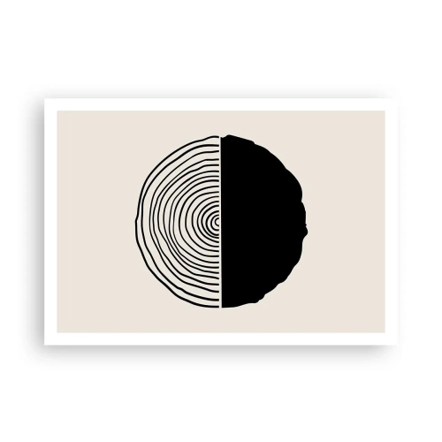 Poster - Half om half - 100x70 cm