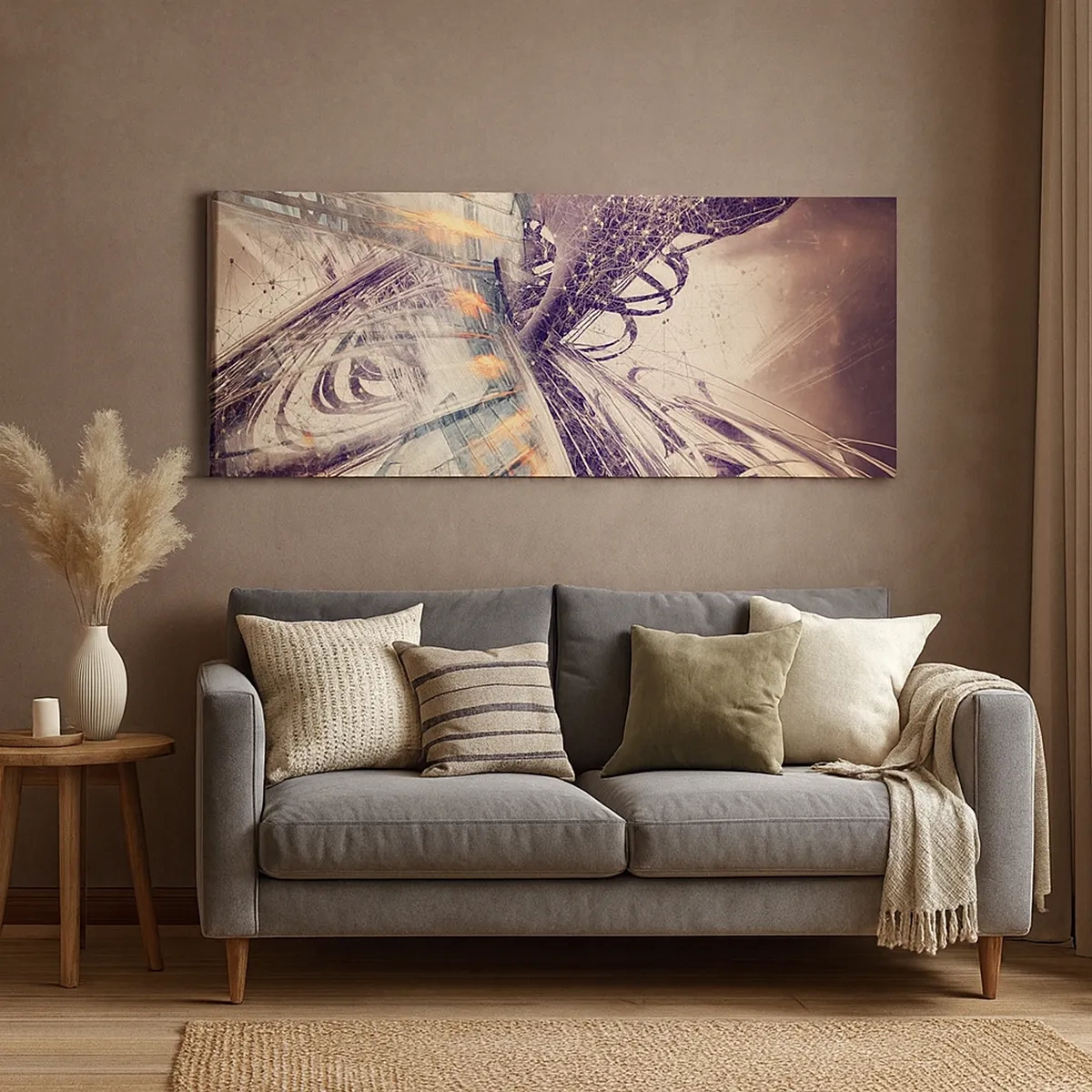 Schilderen op canvas - In grote haast - 30x30 cm