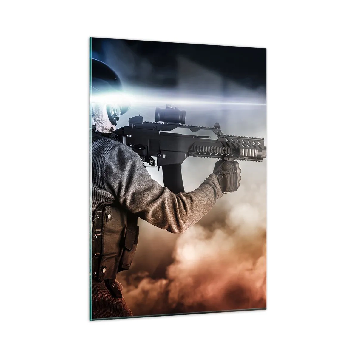 Schilderen op glas - Gewoon een held - 50x70 cm