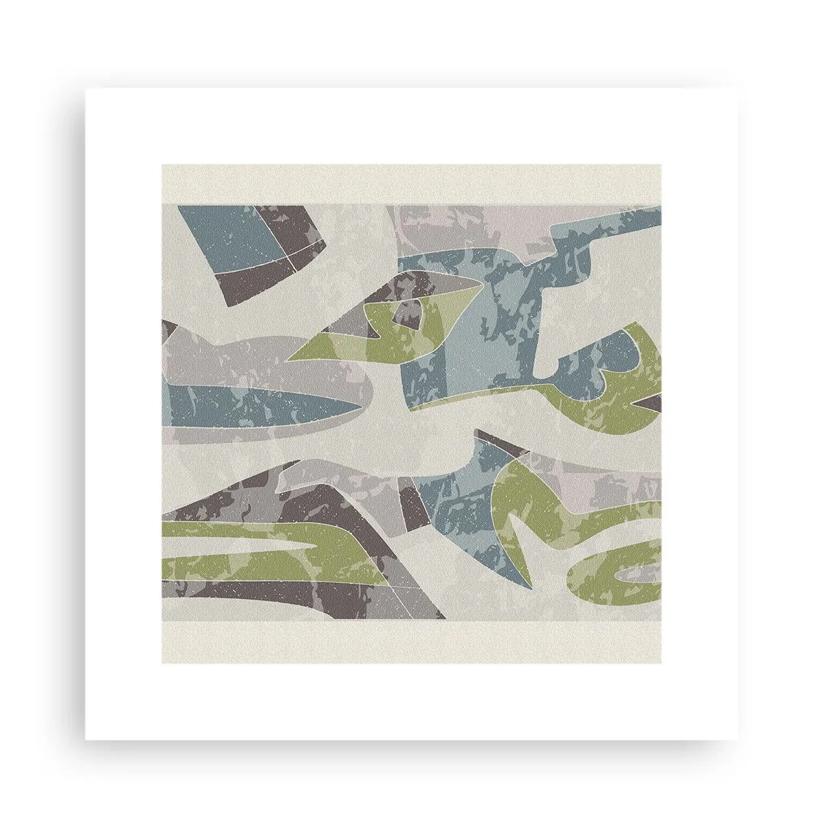 Poster - Compositie achter het glas - 30x30 cm